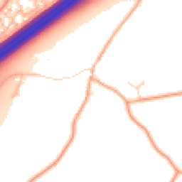 Daytime road noise heatmap for RG25 2JD