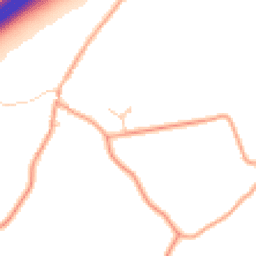 Daytime road noise heatmap for RG25 2JH