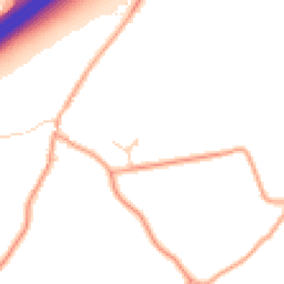Daytime road noise heatmap for RG25 2JP