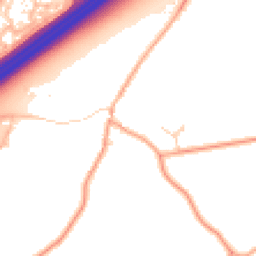 Daytime road noise heatmap for RG25 2JQ