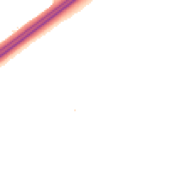 Night-time road noise heatmap for RG25 2JQ