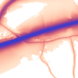Daytime road noise heatmap for RG25 2LS