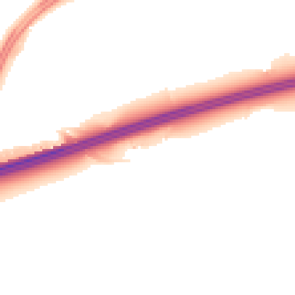 Night-time road noise heatmap for RG25 2LS