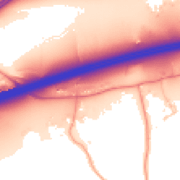 Daytime road noise heatmap for RG25 2LW