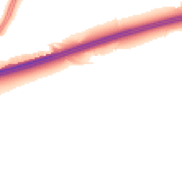 Night-time road noise heatmap for RG25 2NA