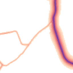 Daytime road noise heatmap for RG25 2NH