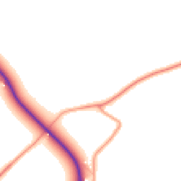 Daytime road noise heatmap for RG25 2PD