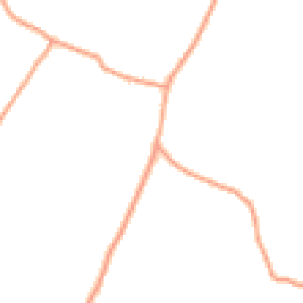 Daytime road noise heatmap for RG25 2QE