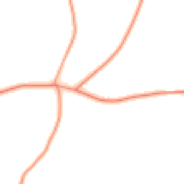 Daytime road noise heatmap for RG25 2QG