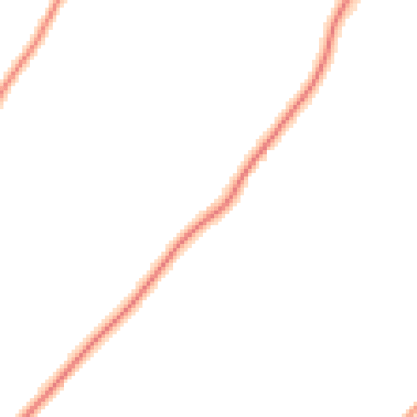 Daytime road noise heatmap for RG25 2RW