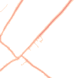 Daytime road noise heatmap for RG25 2RZ