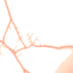Daytime road noise heatmap for RG25 2SZ
