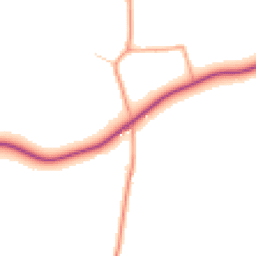 Daytime road noise heatmap for RG25 3AX