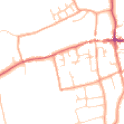 Daytime road noise heatmap for RG25 3BZ