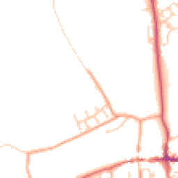 Daytime road noise heatmap for RG25 3ES