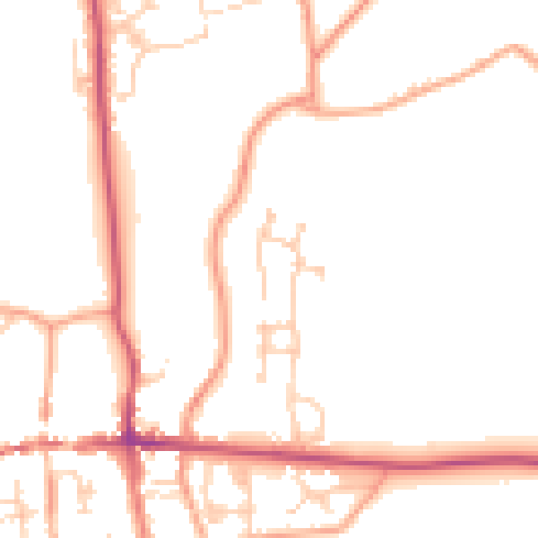 Daytime road noise heatmap for RG25 3FE