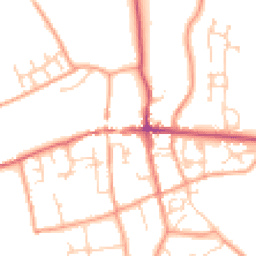 Daytime road noise heatmap for RG25 3HA