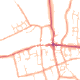 Daytime road noise heatmap for RG25 3HE