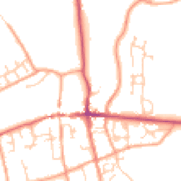Daytime road noise heatmap for RG25 3JA