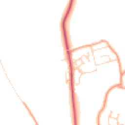 Daytime road noise heatmap for RG25 3JD
