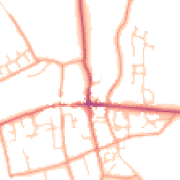 Daytime road noise heatmap for RG25 3JE