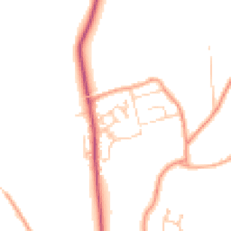 Daytime road noise heatmap for RG25 3JF