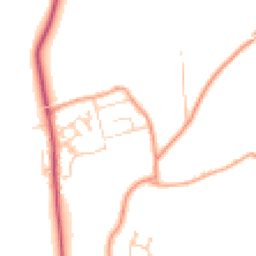 Daytime road noise heatmap for RG25 3JL