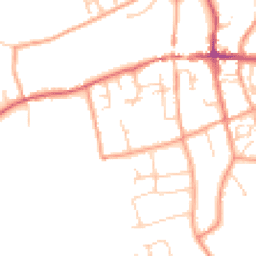 Daytime road noise heatmap for RG25 3JS