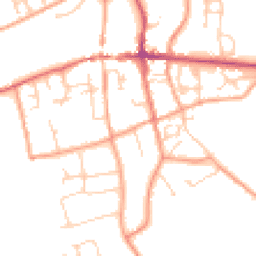 Daytime road noise heatmap for RG25 3LE