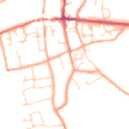 Daytime road noise heatmap for RG25 3LF