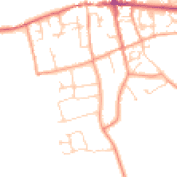 Daytime road noise heatmap for RG25 3LL
