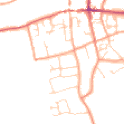 Daytime road noise heatmap for RG25 3LN