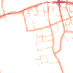 Daytime road noise heatmap for RG25 3LW