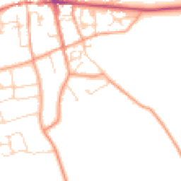 Daytime road noise heatmap for RG25 3NX