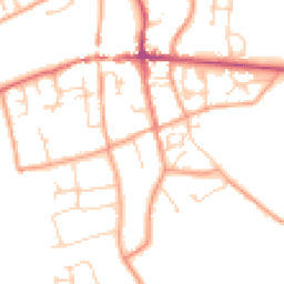 Daytime road noise heatmap for RG25 3PA