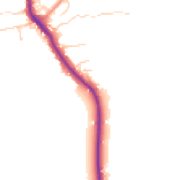 Daytime road noise heatmap for RG26 3AJ