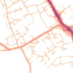 Daytime road noise heatmap for RG26 3AN