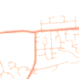 Daytime road noise heatmap for RG26 3AT