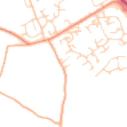 Daytime road noise heatmap for RG26 3AU