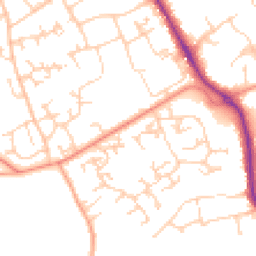 Daytime road noise heatmap for RG26 3AW