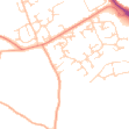 Daytime road noise heatmap for RG26 3AY