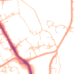 Daytime road noise heatmap for RG26 3BG