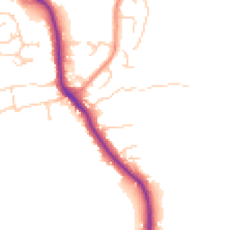 Daytime road noise heatmap for RG26 3BP