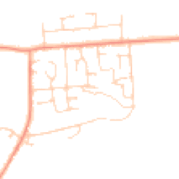 Daytime road noise heatmap for RG26 3DJ