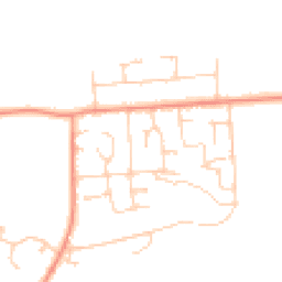 Daytime road noise heatmap for RG26 3DN