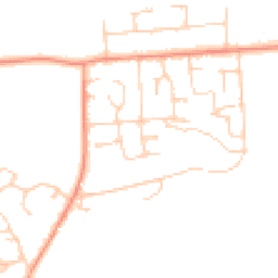 Daytime road noise heatmap for RG26 3DU