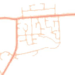 Daytime road noise heatmap for RG26 3DX