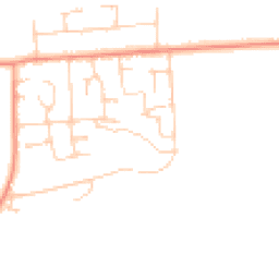 Daytime road noise heatmap for RG26 3DY