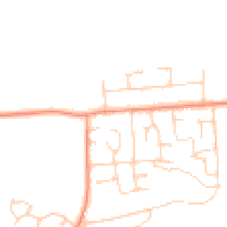 Daytime road noise heatmap for RG26 3EA