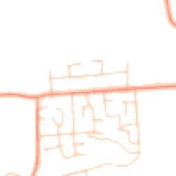 Daytime road noise heatmap for RG26 3ED